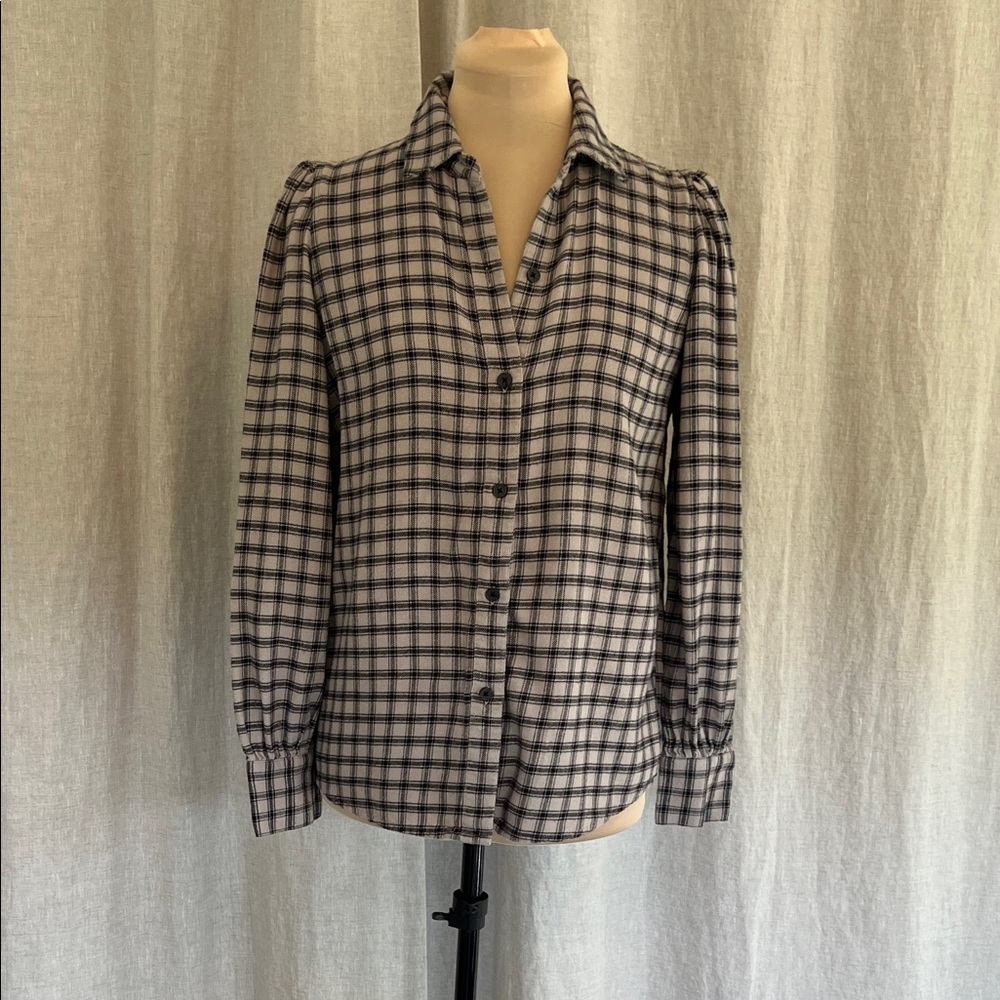 Rails Navy and White Checkered Shirt